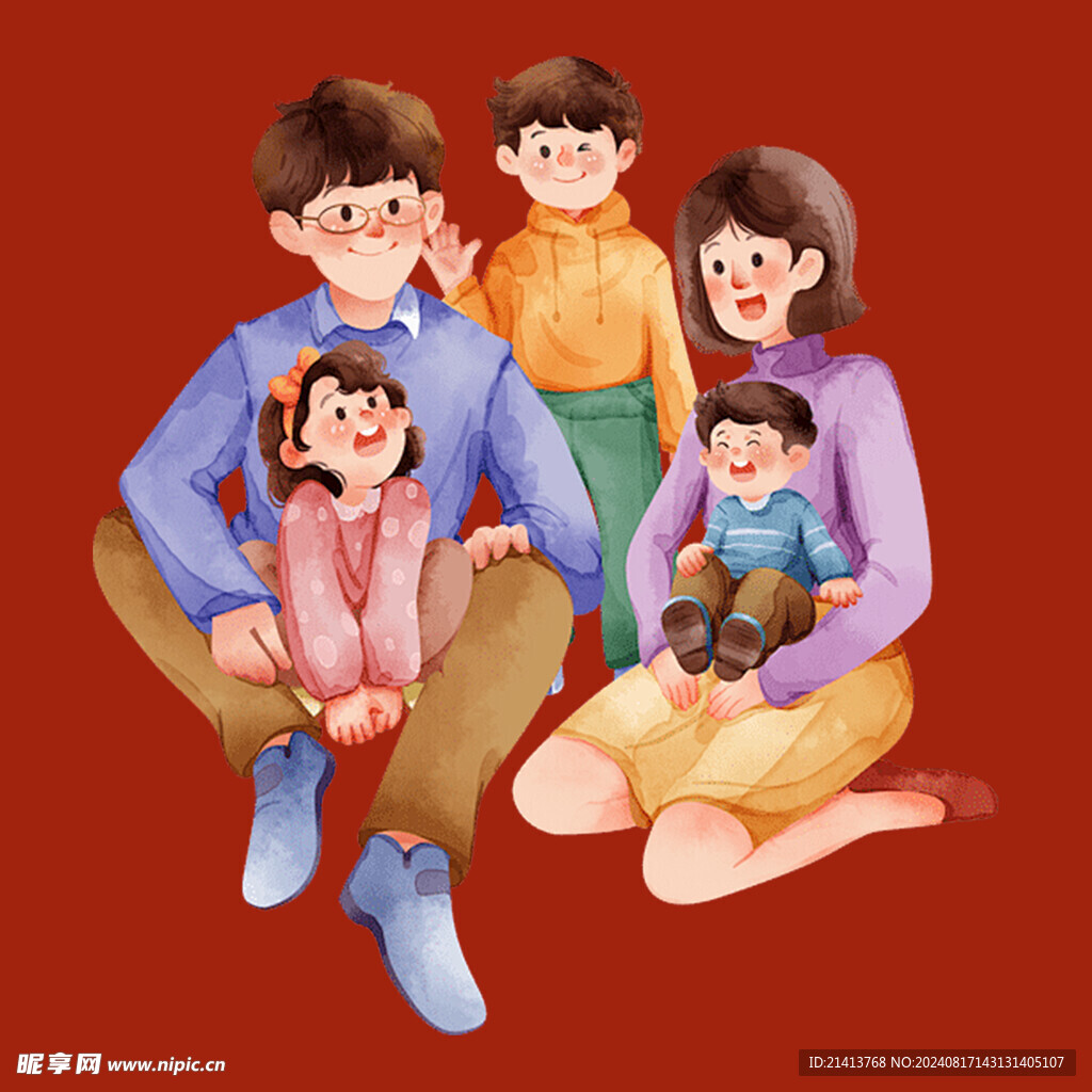 幸福家庭人物