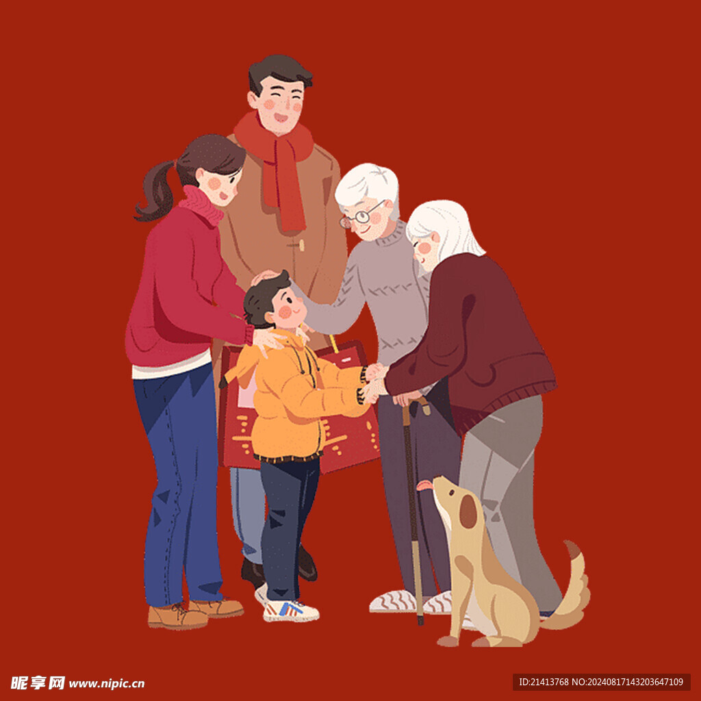 幸福家庭人物