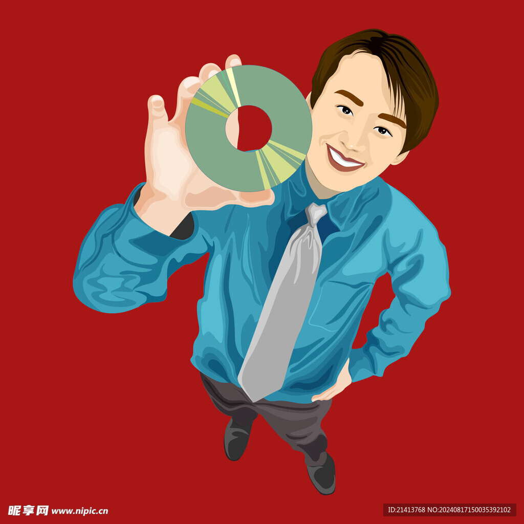 手绘商务人物