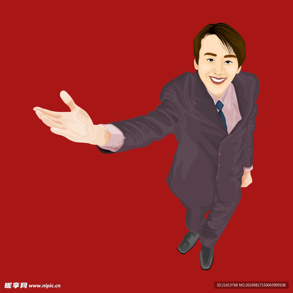 手绘商务人物