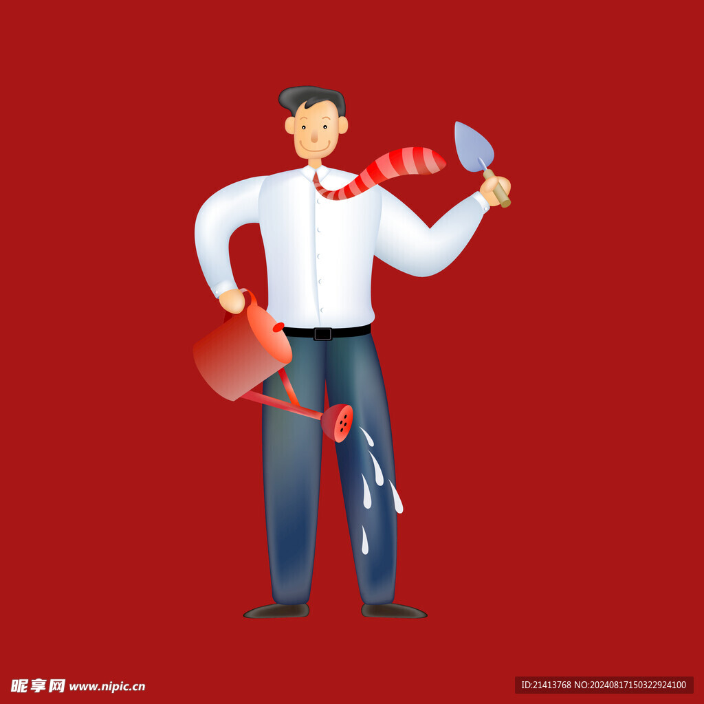 手绘商务人物