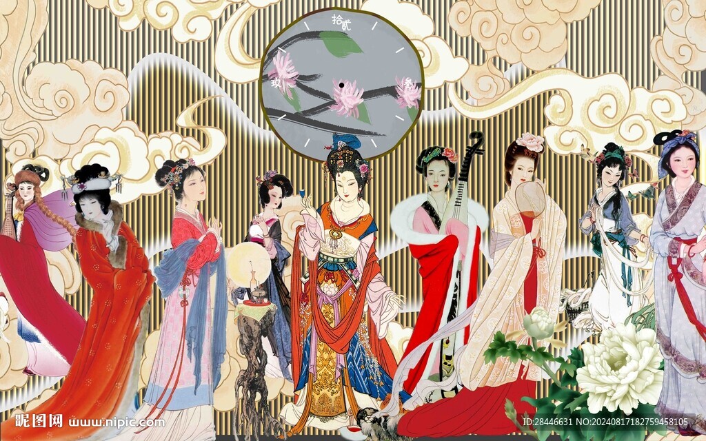 新中式背景墙
