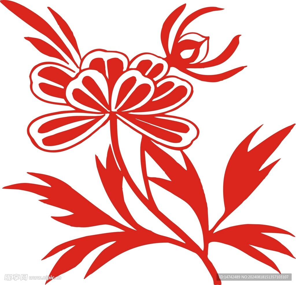 手绘花草