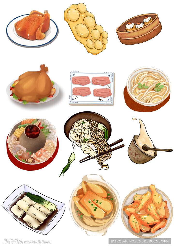 美食插画