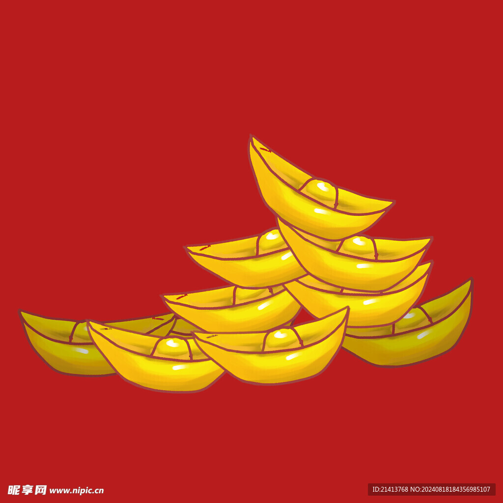 元宝钱币素材