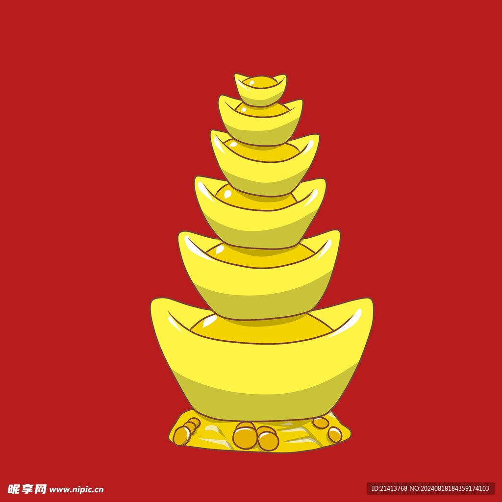 元宝钱币素材