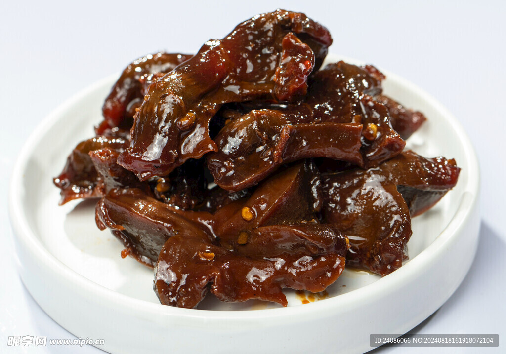 卤鸡胗图片
