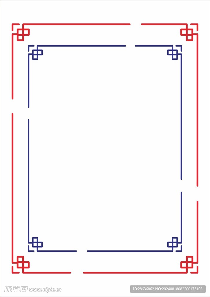 古典中国风纹理边框