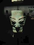 三星堆人头面具