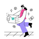 金融科技商业插图    