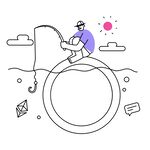 金融科技商业插图    