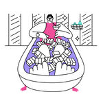 金融科技商业插图    