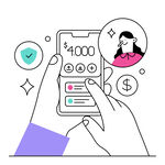 金融科技商业插图    