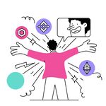 金融科技商业插图    