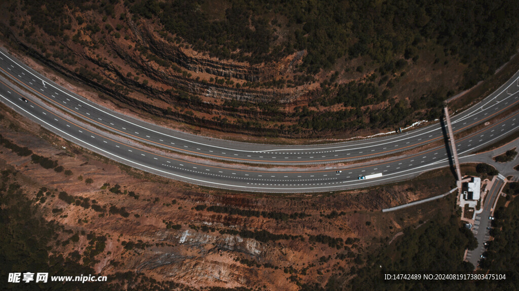 全景航拍高速公路