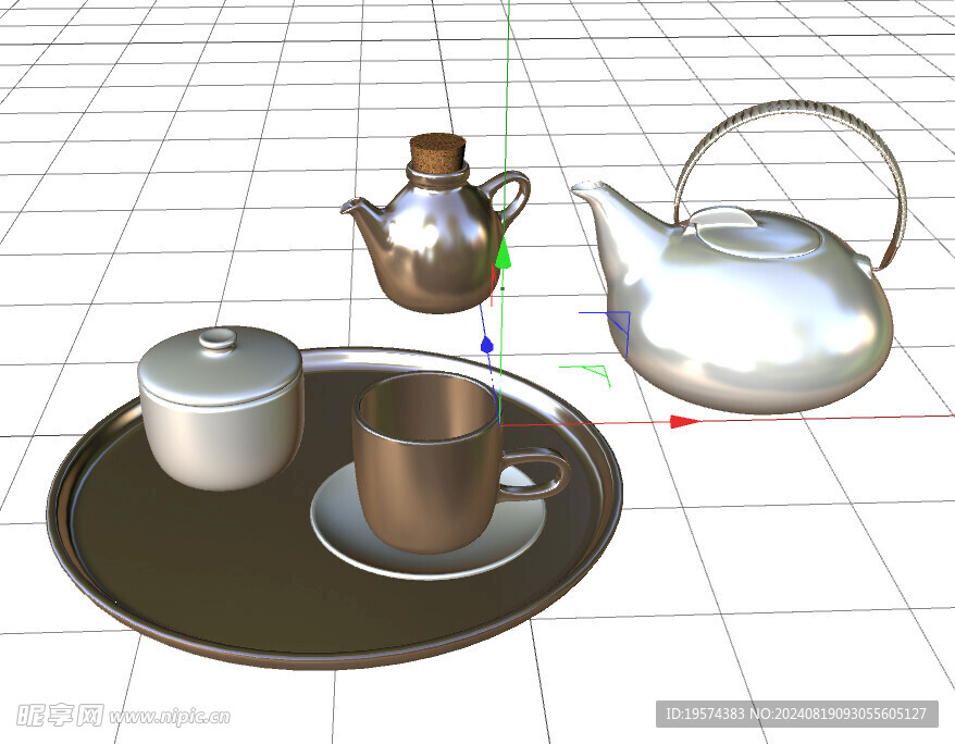 C4D模型 茶壶