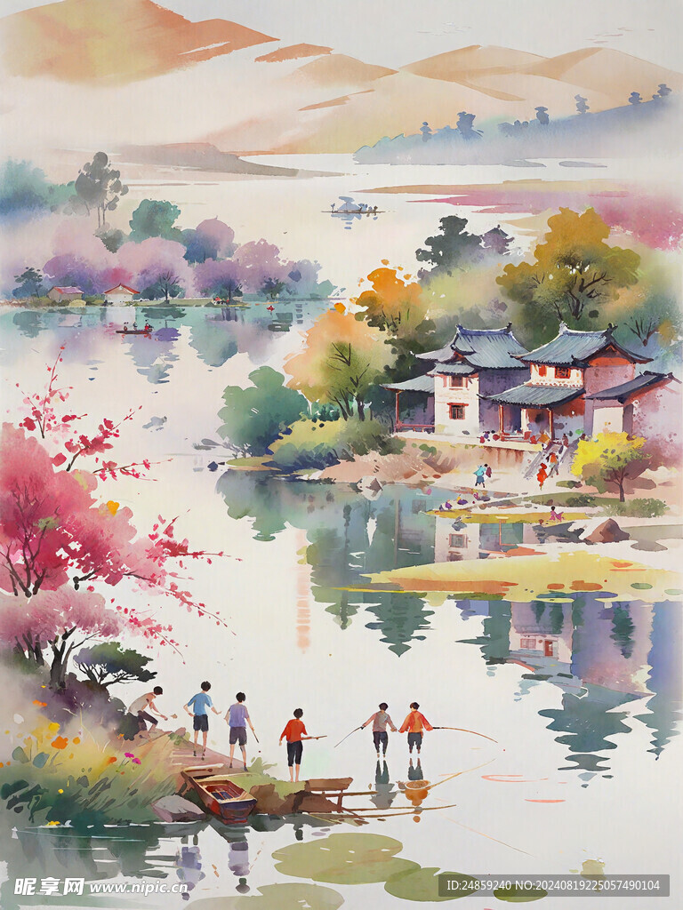 水彩风景