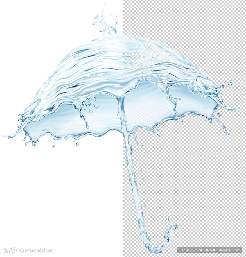 雨伞效果特效免抠元素