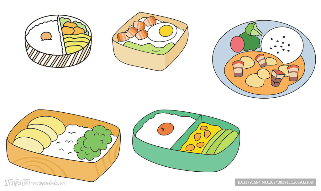 快餐食品失量图