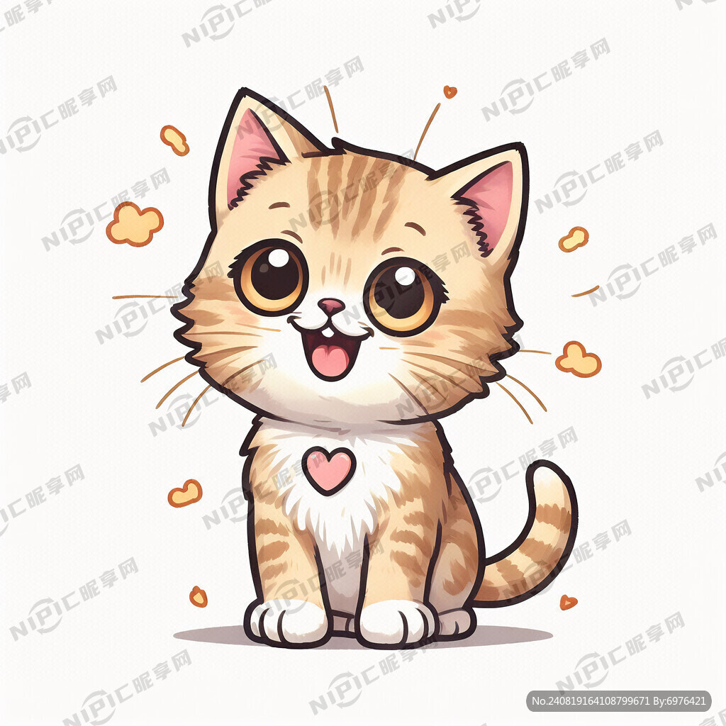 可爱卡通猫