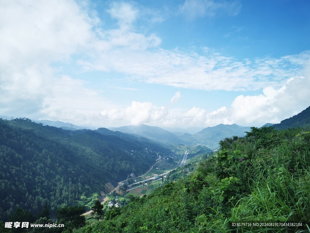 重庆风景 蓝天白云 