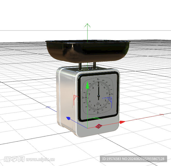 C4D模型 电子秤