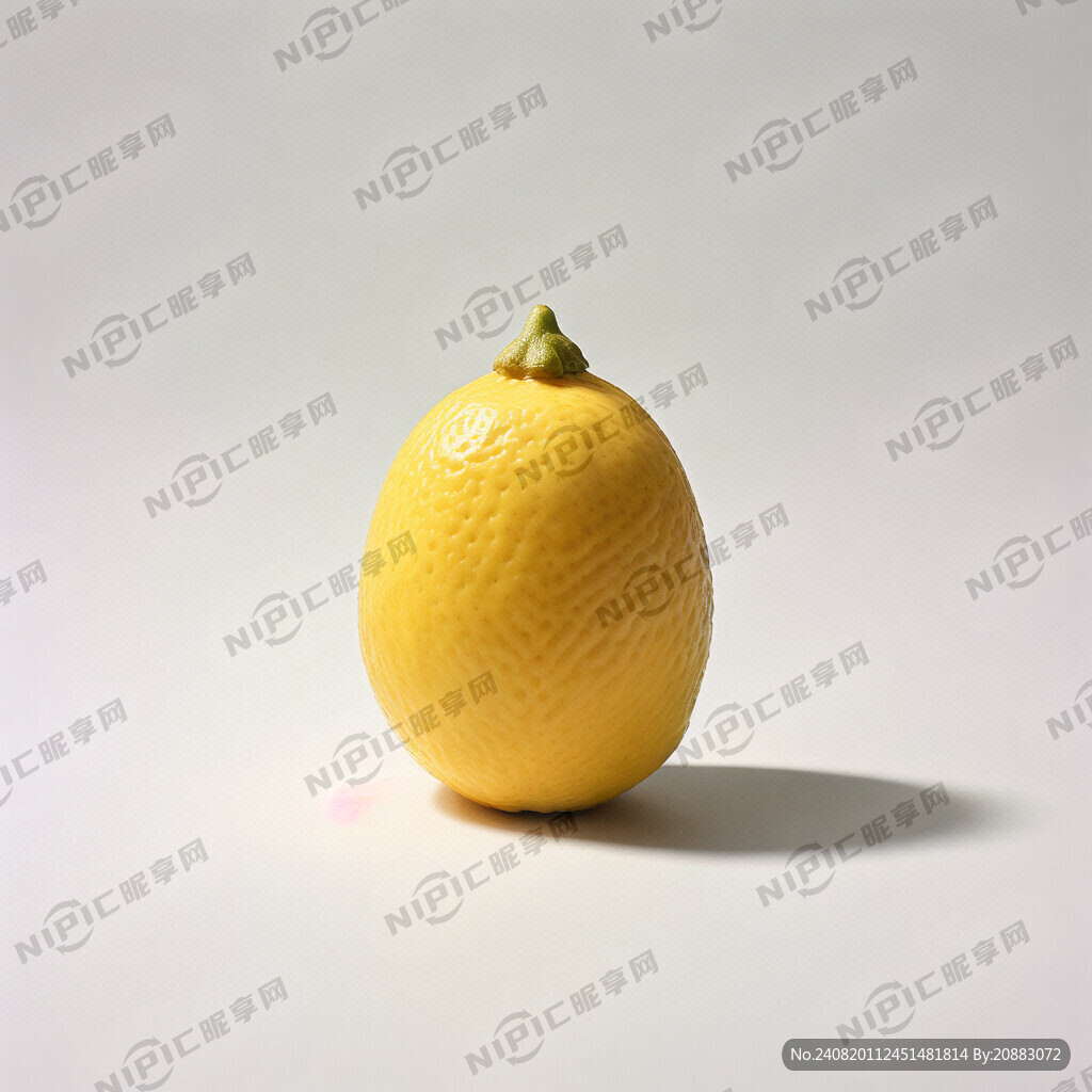 柠檬 白色背景