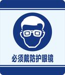 必须戴防护眼镜