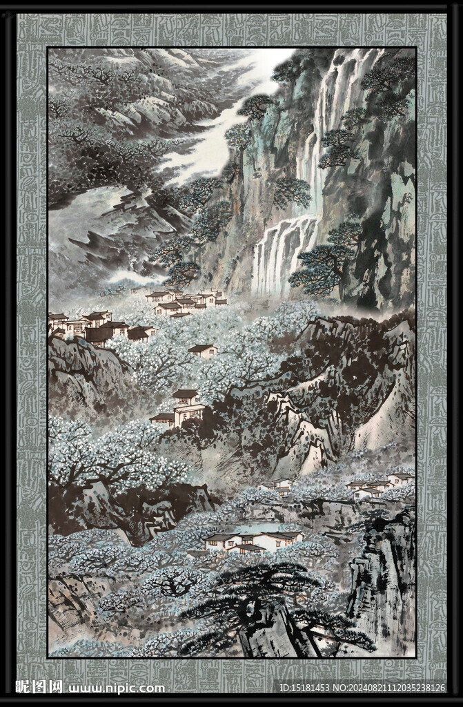 风景竖幅