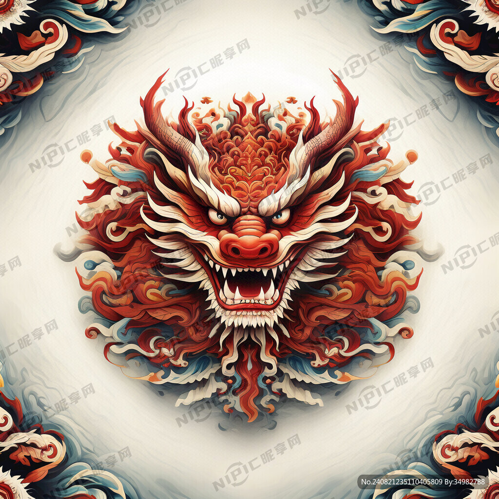 布纹 龙纹 中华 古典 艺术