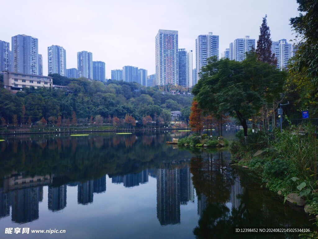 彩云湖湿地公园景观