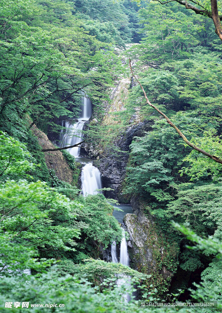 山间流水