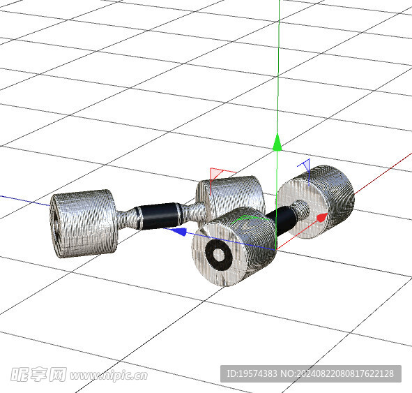 C4D模型 杠铃