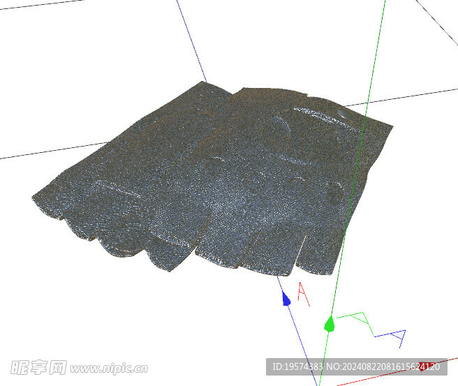 C4D模型 手套