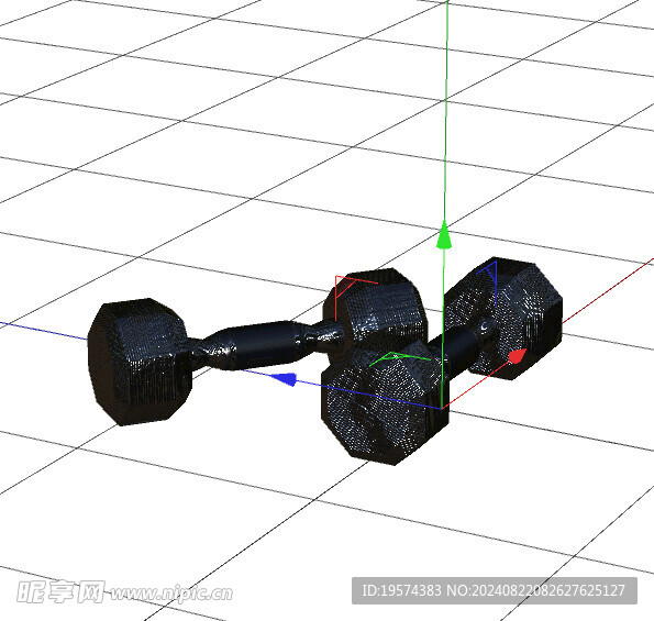 C4D模型 杠铃