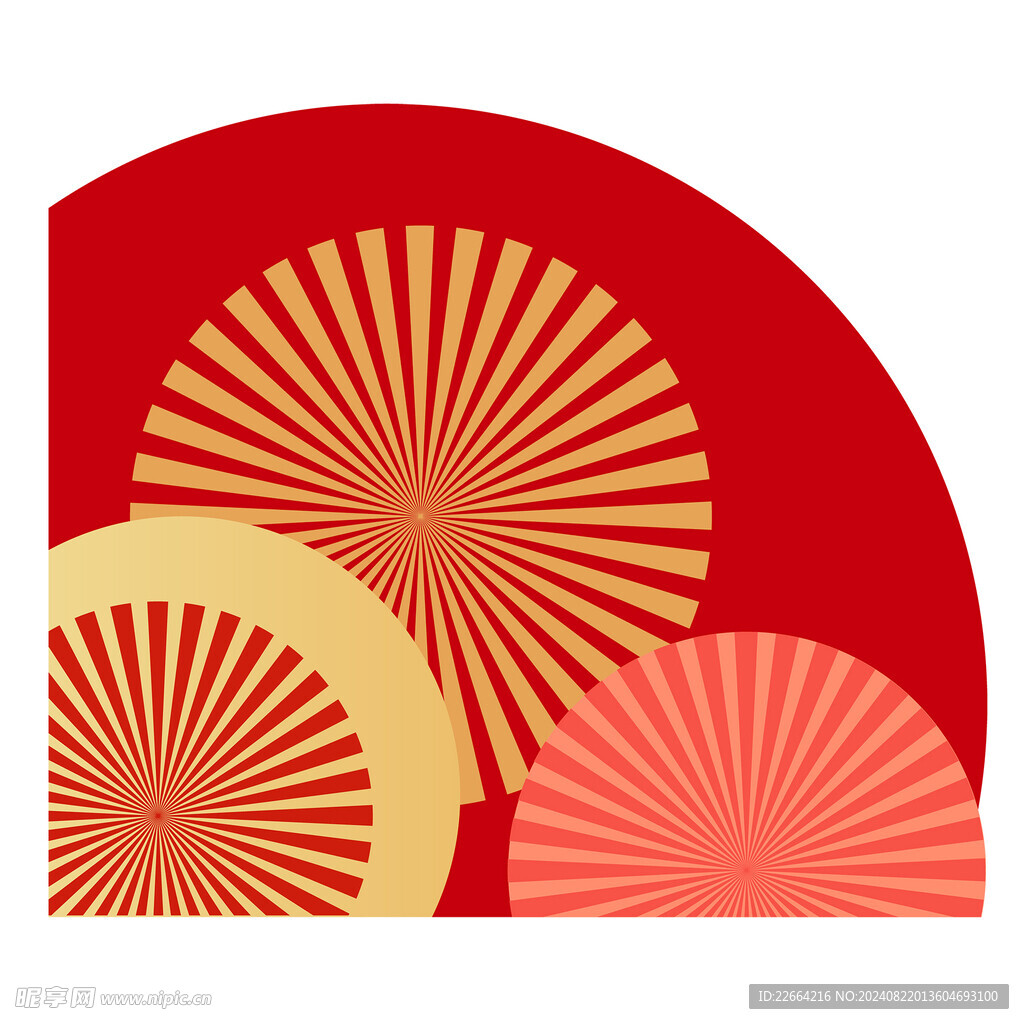 红色弧形