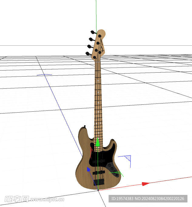 C4D模型 吉他