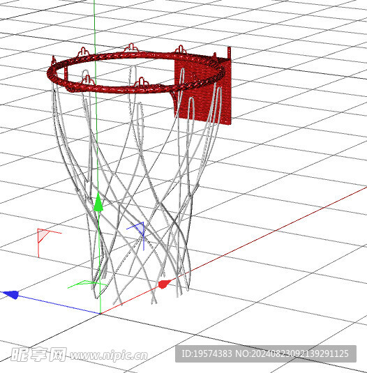 C4D模型 篮球网