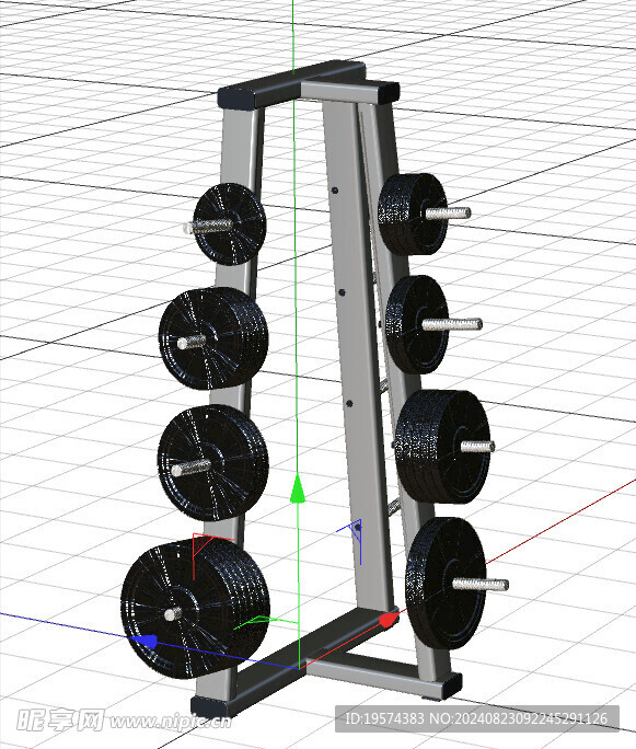 C4D模型 健身器材