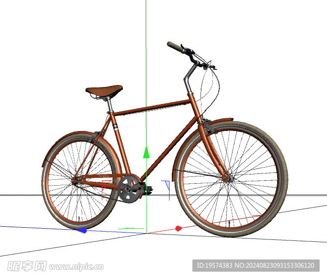 C4D模型 自行车