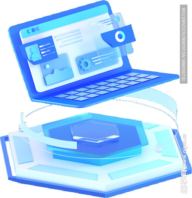 3D质感 科技图标