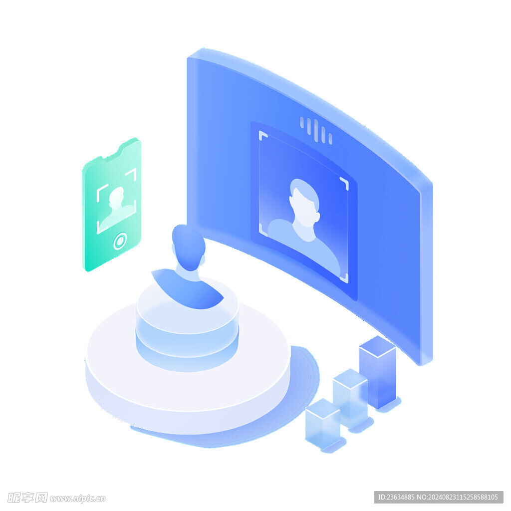 3D质感 科技图标