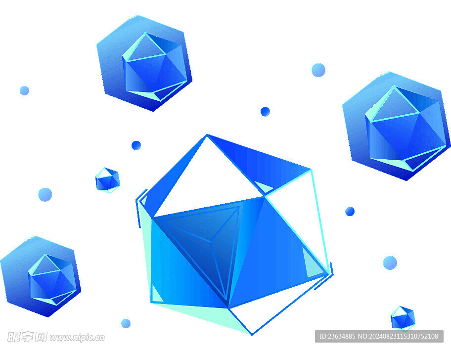 3D质感 科技图标 