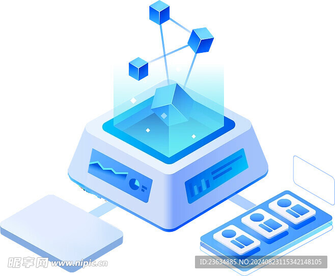 3D质感 科技图标
