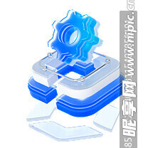 3D质感 科技图标 