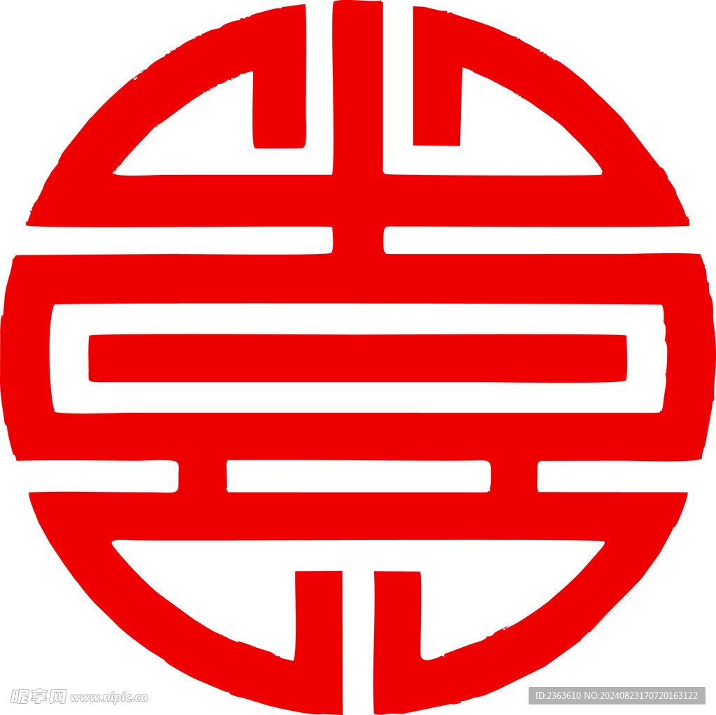 圆型雕刻造型
