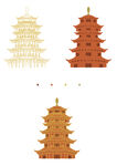 厦门集美塔 ai矢量
