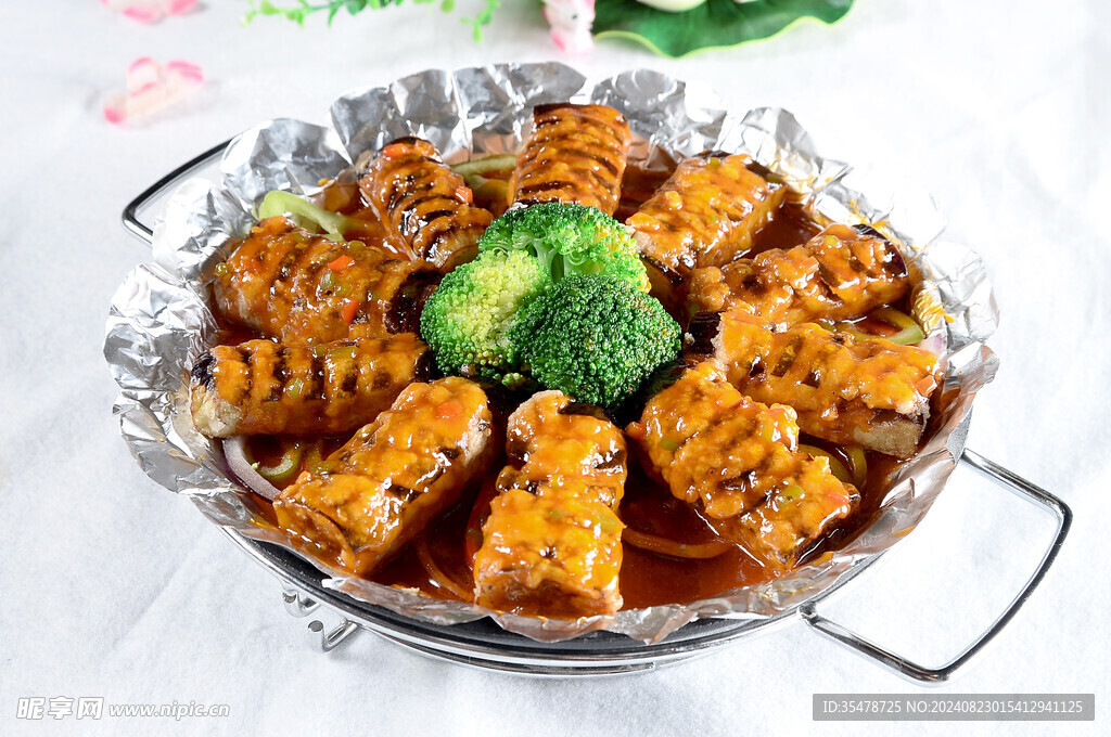 铁板鱼香茄子