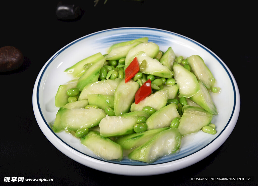 丝瓜毛豆