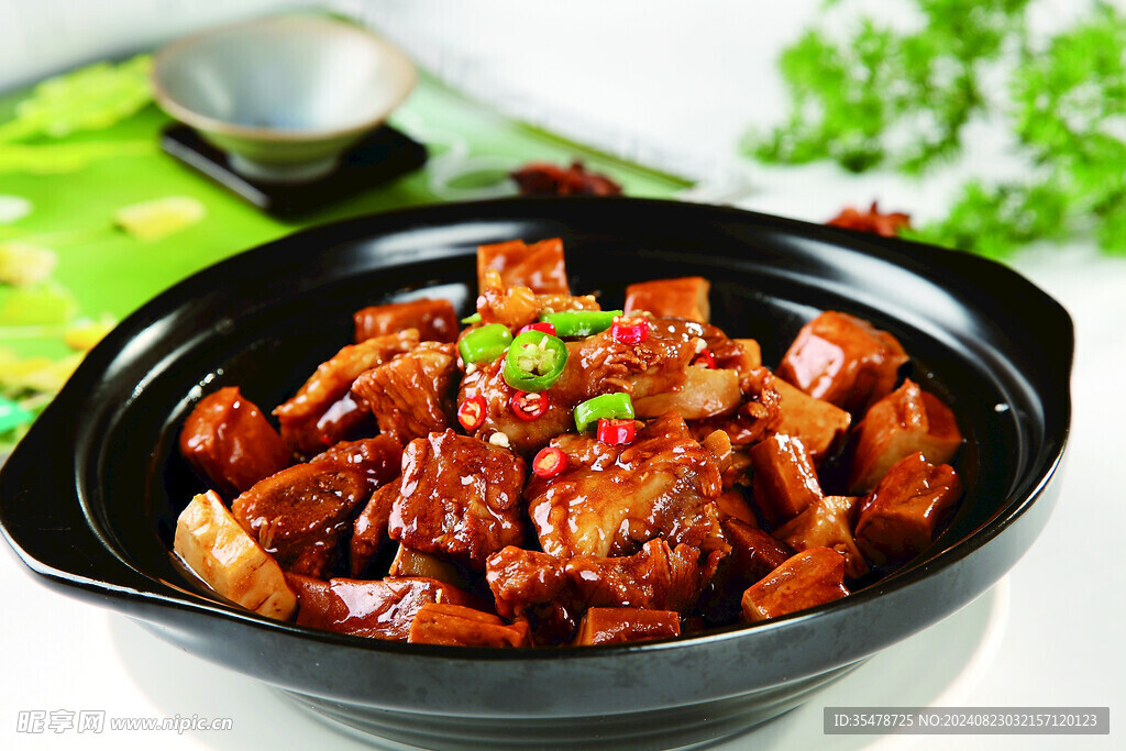 香干烧排骨